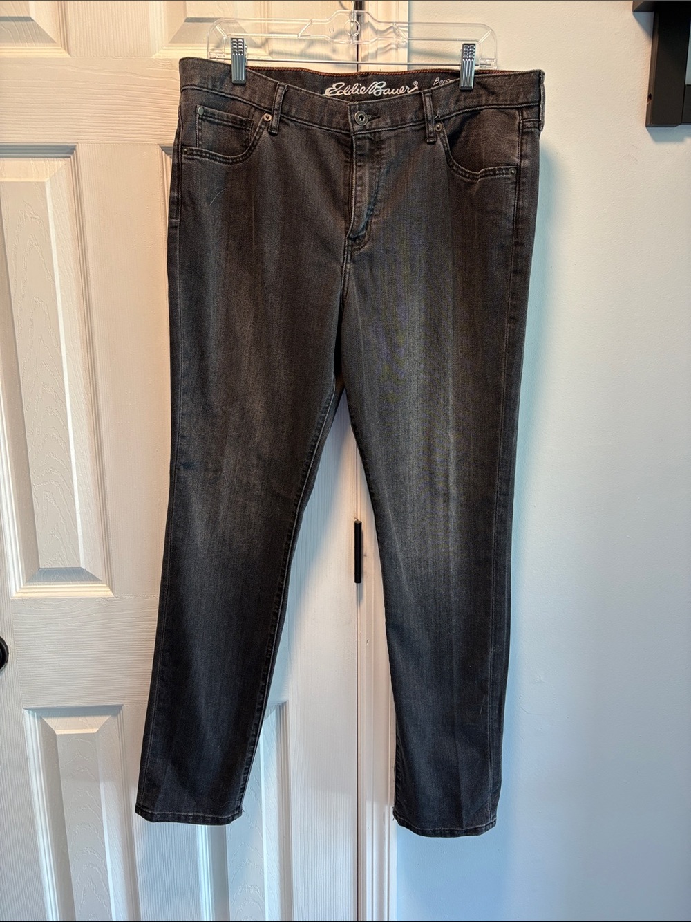 Eddie Bauer Charcoal Straight Leg Jeans